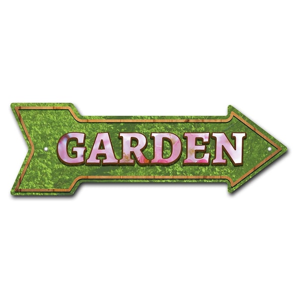 Signmission Garden Arrow Sign Funny Home Decor 30in Wide P-ARROW10-999852 - main